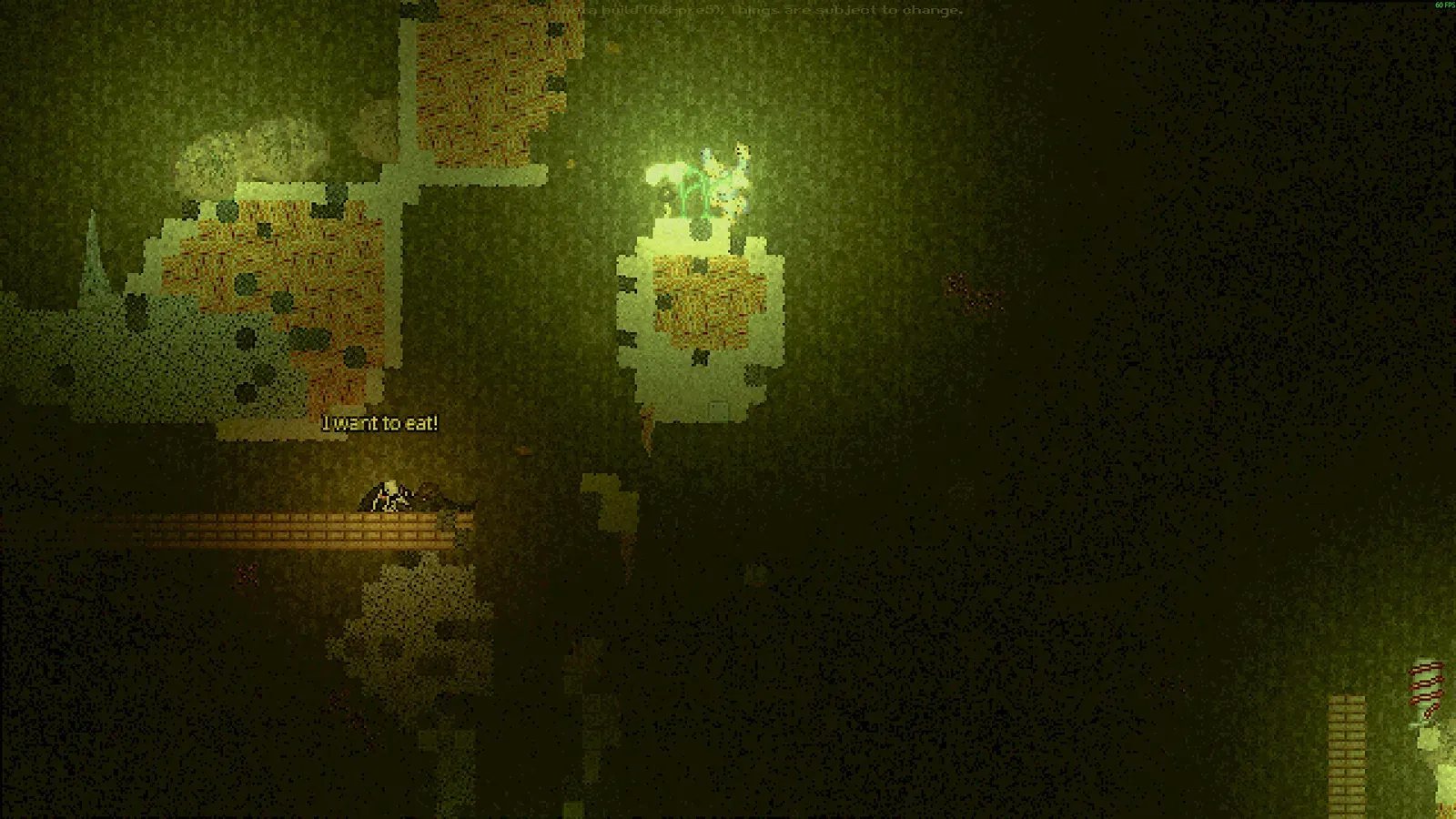 A dark gravel cave in Casualties: Unknown lit by a small emergency light